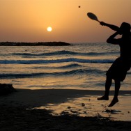Matkot at the Beach